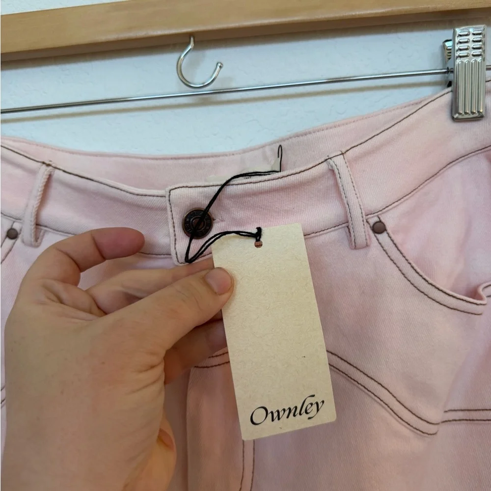 Ownley Denim Set in Dusty Pink Pink Cowgirl Outfit NWT Medium - Picture 4 of 10